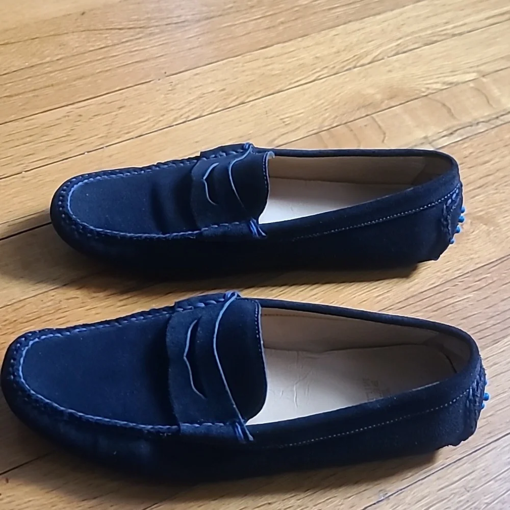 Peter Millar Driving Shoe Loafers - Men’s Size 8.5 Medium - Black - Picture 2 of 6